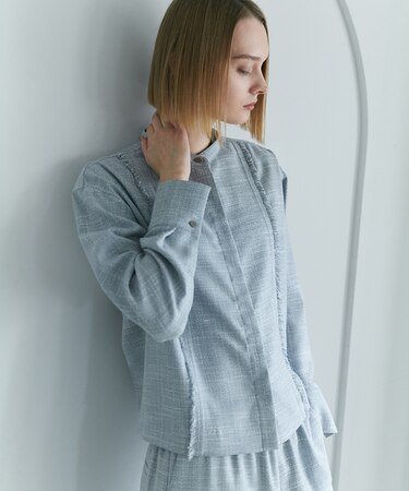 ライトスラブツイード シャツジャケット