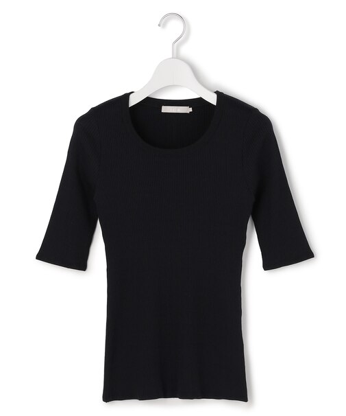 4×2リブ プルオーバーカットソー