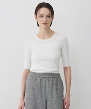 4×2リブ プルオーバーカットソー