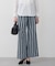サッカードビーストライプ ワイドパンツ