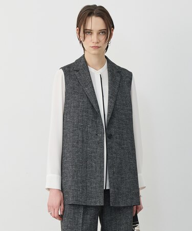 ミックスブッチャー バックスリットジレ