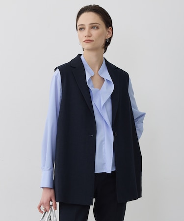 ミックスブッチャー バックスリットジレ