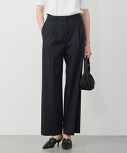 ドライリネンストレッチ ワイドストレートパンツ