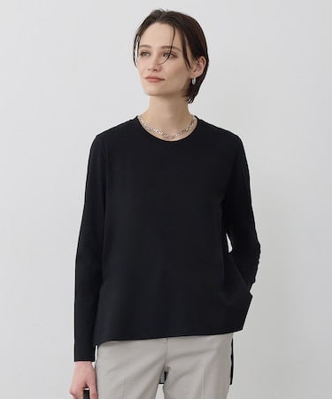 シフォンプリーツコンビ カットソー