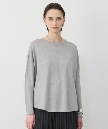 リネンレーヨンハイゲージ プルオーバーニット