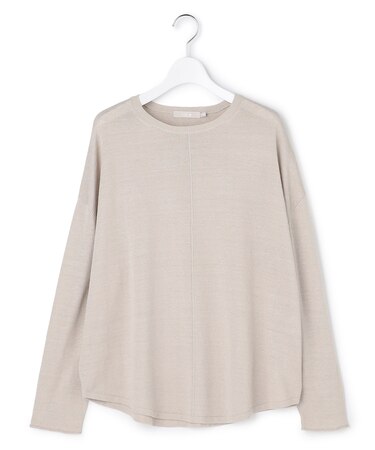 リネンレーヨンハイゲージ プルオーバーニット