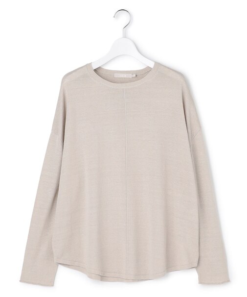 リネンレーヨンハイゲージ プルオーバーニット