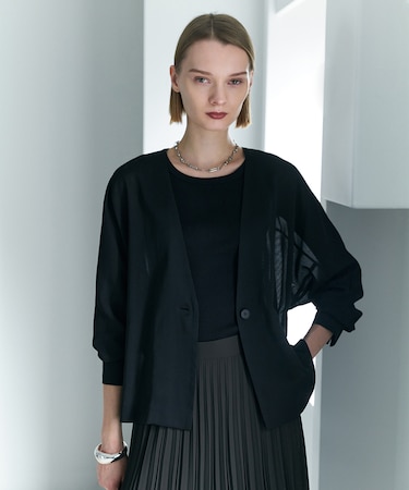 ハイツイストドライメッシュ ノーカラージャケット