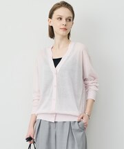 リネンブレンドシアー カーディガン