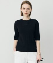 レースパターン ニット