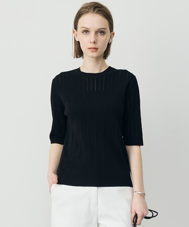 レースパターン ニット