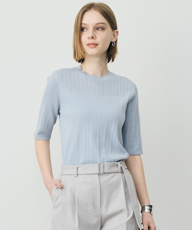 レースパターン ニット