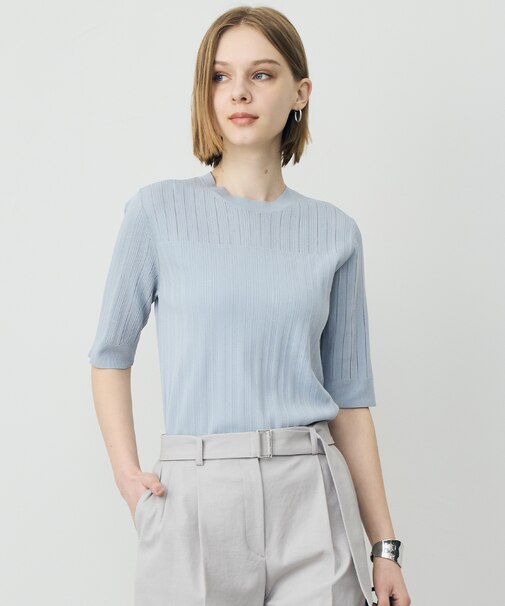 レースパターン ニット