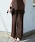【CLASSY.掲載・新色追加・WEB限定カラーあり】FluidBackSatin ワイドパンツ