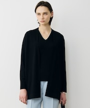 シンセティックハイゲージ ロングカーディガン