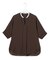 【新色追加・WEB限定カラーあり】BackSatinAmunzen 5分袖キーネックブラウス