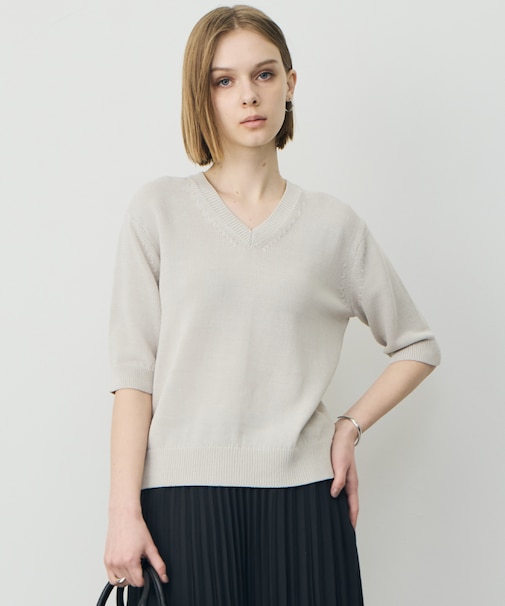 ブライトコイル Vネックニット