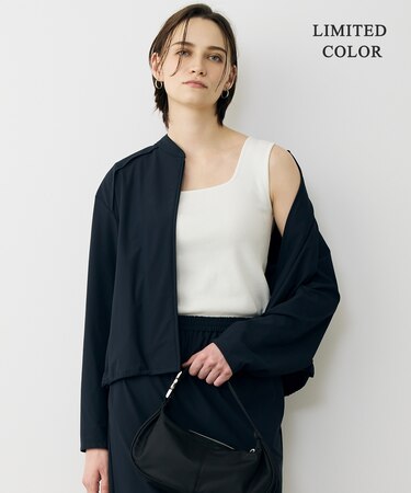 【WEB限定カラーあり】 ブロードステッチリブ タンクトップ