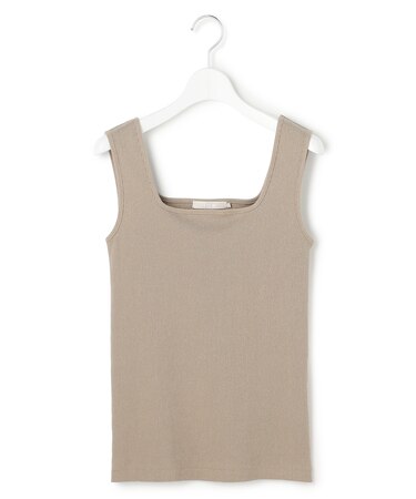 【WEB限定カラーあり】 ブロードステッチリブ タンクトップ