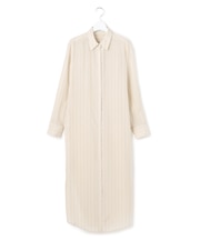 【WEB＆一部店舗限定】PreshrunkCupraStripe シャツワンピース