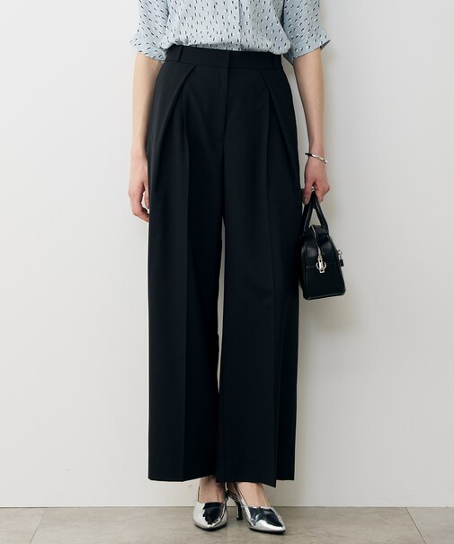 ドライクールトロ クロスタックワイドパンツ