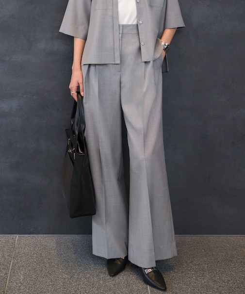 ドライクールトロ クロスタックワイドパンツ