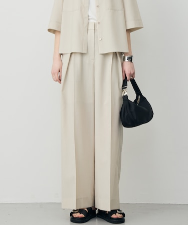 ドライクールトロ クロスタックワイドパンツ