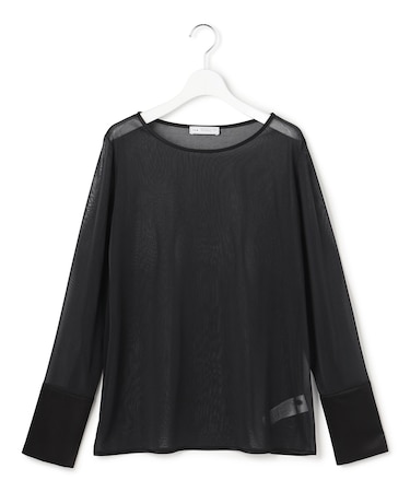 【WEB＆一部店舗限定】SheerSerika ボートネックプルオーバー