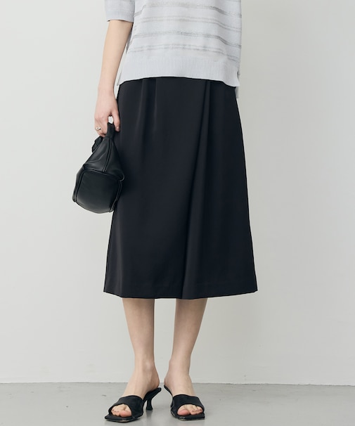 ワッシャーダルサテン ニーショーツ