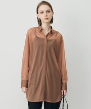 ハイゲージチュール ロングシャツ