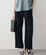 FluidBackSatin ワイドストレートカーゴパンツ