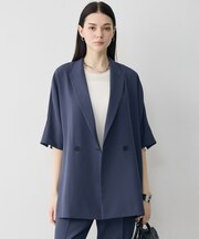 FluidBackSatin ハーフスリーブジャケット