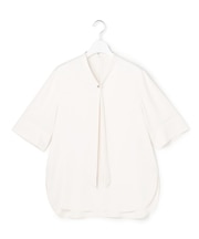 ストレッチシルキーツイル タイブラウス