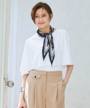 【WEB限定カラーあり】マットスキューバ ケープデザインカットソー