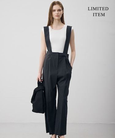【WEB限定・2WAY】ナチュラルストレッチタフタ オールインワン