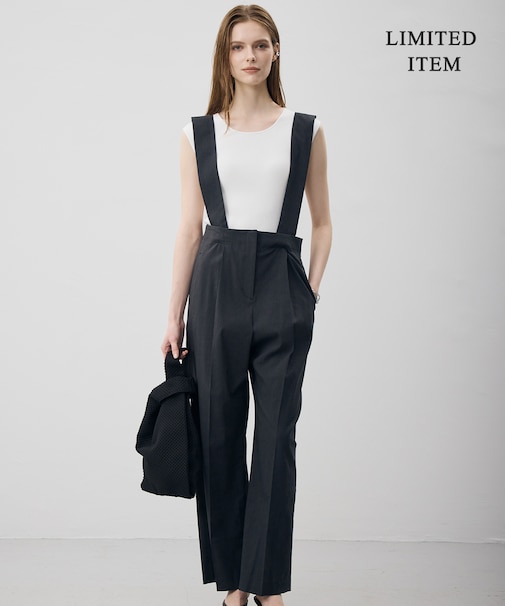 【WEB限定・2WAY】ナチュラルストレッチタフタ オールインワン