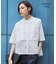 【WEB限定】レースコンビクロップドシャツ