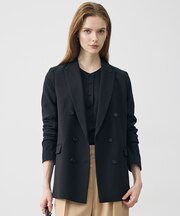 ウール2WAYストレッチ ダブルブレストジャケット