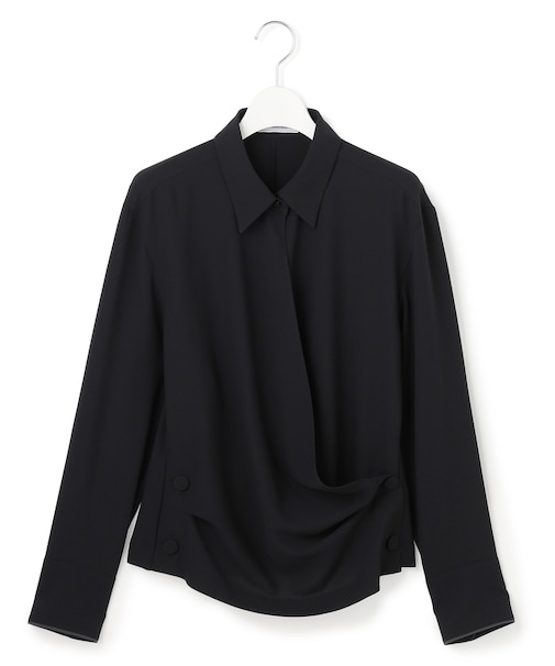 【WEB＆一部店舗限定】ClaireGeorgette カシュクールドレープブラウス