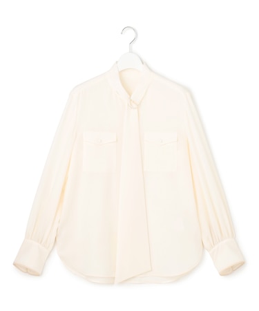 【WEB＆一部店舗限定】ClaireGeorgette ボウタイブラウス
