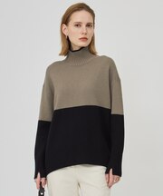 ソフトカシミヤミックス ハイネックニット