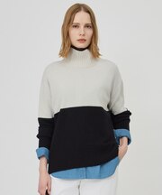 ソフトカシミヤミックス ハイネックニット
