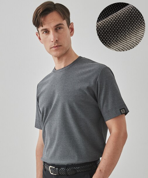 仕事で着られるTシャツ【サラサラ/よれにくい/透けにくい】キレイめ 鹿の子 ビズTシャツ