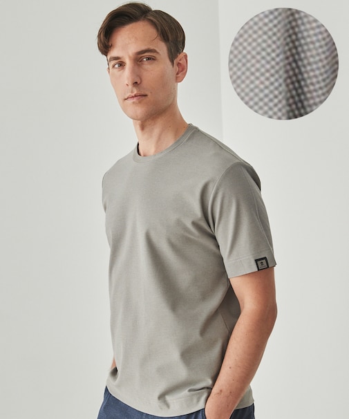 仕事で着られるTシャツ【サラサラ/よれにくい/透けにくい】キレイめ 鹿の子 ビズTシャツ