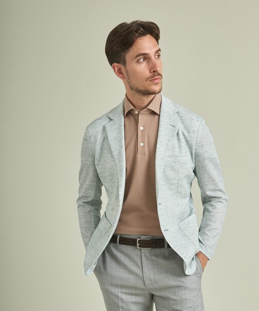 【ウォッシャブル】ノルマンディーリネン カーディガンジャケット(23年モデル)