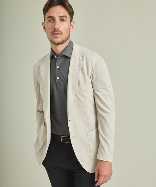 740b 新品 五大陸 【ストレッチ】ブロックサッカージャージージャケット BL ストレッチ】ブロックサッカージャージージャケット｜ゴタイリク