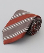 【日本製】西陣ネクタイ_レジメンタルストライプ柄