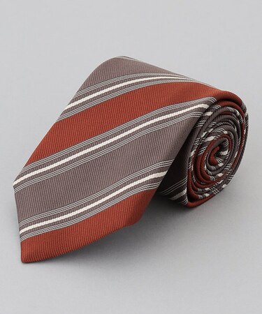 【日本製】西陣ネクタイ_レジメンタルストライプ柄