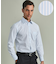 【形態安定】PREMIUMPLEATS_セミワイドカラー 通年ドレスシャツ（ストライプ）