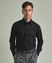 【形態安定】PREMIUMPLEATS_レギュラーカラー 通年ドレスシャツ